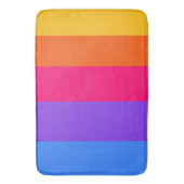 レインボーストライプズ バスマット (正面縦)