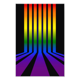 レインボーストライプズ フォトプリント           