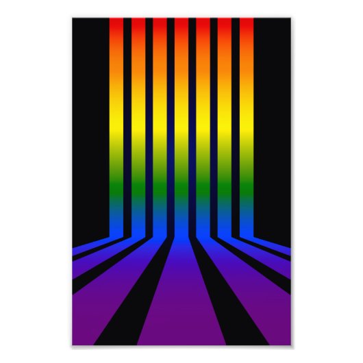 レインボーストライプズ フォトプリント            (正面)