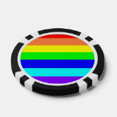 レインボーストライプズ ポーカーチップ (シングル)