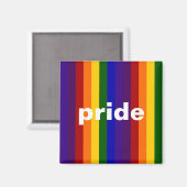 レインボーストライプズ マグネット (正面/裏面)