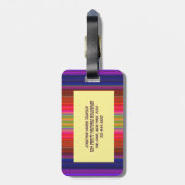 レインボーストライプズ ラゲッジタグ (裏面縦)