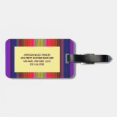 レインボーストライプズ ラゲッジタグ (裏面横)