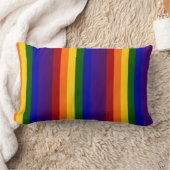 レインボーストライプズ ランバークッション (ブランケット)