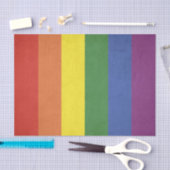 レインボーストライプズ 薄葉紙 (クラフト)