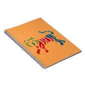 レインボーストライプタイガーアート ノートブック (右側)