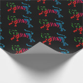 レインボーストライプタイガーアート ラッピングペーパー (角)