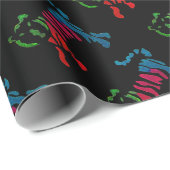 レインボーストライプタイガーアート ラッピングペーパー (ロールコーナー)