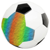 レインボーストライプテクスチャ サッカーボール (3/4)