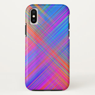 レインボーストライプデザインモダンiPhone / iPadケース iPhone XSケース