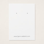 レインボーストライプパタンイヤリングディスプレイカード (正面)