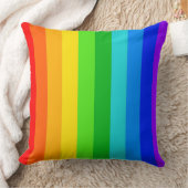 レインボーストライプパターン#2 クッション (ブランケット)