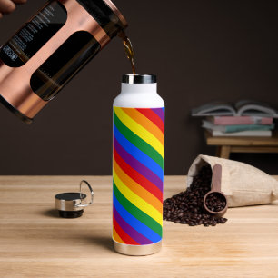 レインボーストライプフラッグプライド、LGBTコミュニティ ウォーターボトル