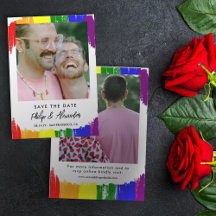 レインボーストライプブラシの写真日付の保存