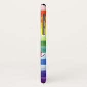 レインボーストライププライドカラフルおもしろいイニシャル名 Case-Mate iPhoneケース (裏面/左)