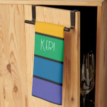 レインボーストライププライド国旗LGBTQモノグラム – 名前