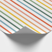 レインボーストライプラッピング紙 ラッピングペーパー (角)