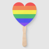 レインボーストライプー ハンドファン (裏面)