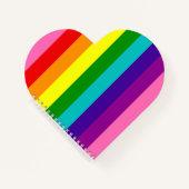 レインボーストライプ子供の心 ノートブック (正面)