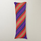 レインボーストライプ抱き枕 ボディピロー (正面縦)