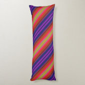 レインボーストライプ抱き枕 ボディピロー (裏面 (縦))