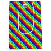 レインボーストライプ抱き枕 ミディアムペーパーバッグ (裏面)