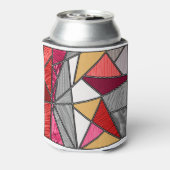 レインボーストライプ抽象デザイン 缶クーラー (缶裏面)