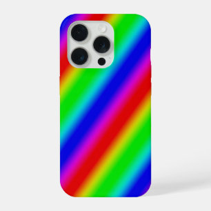 レインボーストライプ - パターン iPhone 15 PROケース