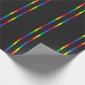 レインボーストライプ ラッピングペーパー (角)