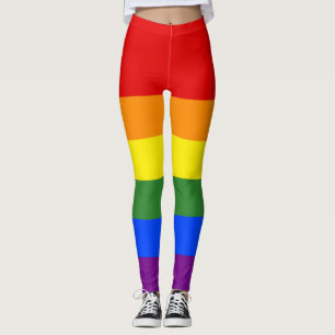 レインボーストライプLGBTプライド レギンス