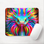 レインボースネーク マウスパッド (マウス)