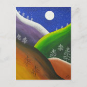 レインボースノーフレークフォークアートハガキ シーズンポストカード (正面)