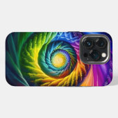 レインボースパイラルアウト iPhoneケース (裏面横)