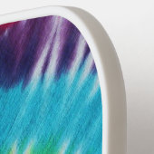 レインボースパイラルカスタム写真 ピックルボールラケット (左詳細)