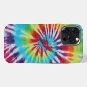 レインボースパイラルタイダイ iPhoneケース (裏面横)