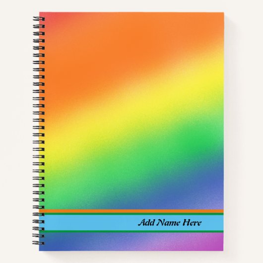 レインボースパイラルノート ノートブック (正面)