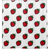 レインボースパイラルモザイクタイル シャワーカーテン (正面)