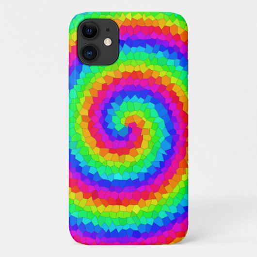 レインボースパイラルモザイクタイル Case-Mate iPhoneケース (裏面)