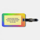 レインボースパイラルラゲッジタグ ラゲッジタグ (裏面横)