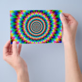 レインボースパイラル光学錯覚 チラシ (ハンドル)