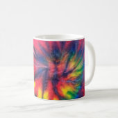 レインボースパイラル絞り染め写真 コーヒーマグカップ (正面右)
