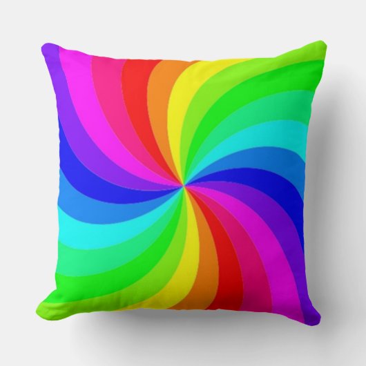 レインボースパイラル クッション (正面)