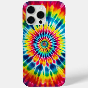 レインボースパイラルTie-Dye iPhone 15 Pro Maxケース