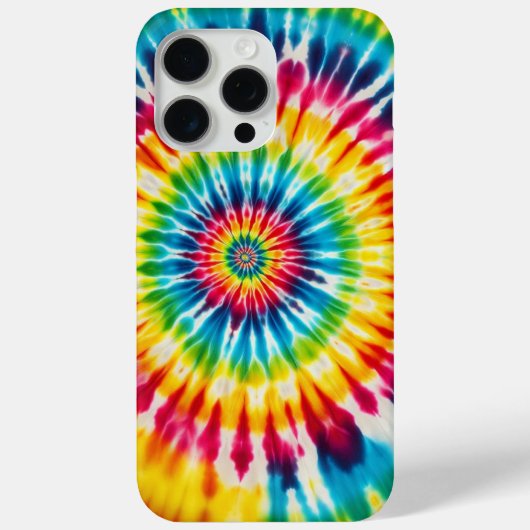 レインボースパイラルTie-Dye Case-Mate iPhoneケース (裏面)