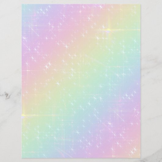 レインボースパルクルススクラップブック紙 (正面)