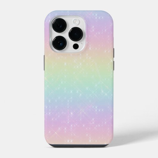 レインボースパークルスマホケース iPhoneケース (裏面)