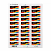 レインボースパークルファブラス誕生日パーティーブラック ラベル (フルシート)