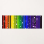 レインボースパークルプライドカラフルヨガトレーニングマット ヨガマット (正面(横))