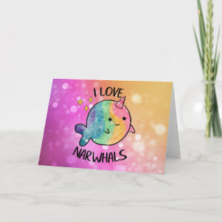 レインボースパークル·イ·ラブ·ナルファルズ カード