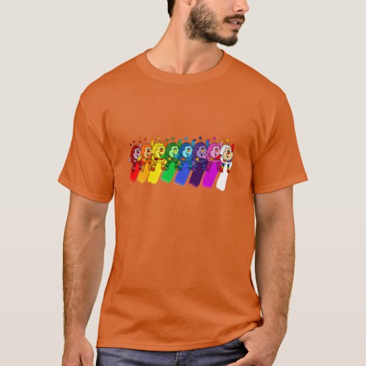 レインボースプライトの面白い贈り物 Tシャツ (正面)